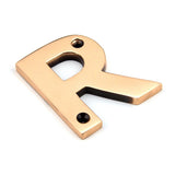 This is an image of From The Anvil - Polished Bronze Letter R available to order from T.H Wiggans Architectural Ironmongery in Kendal, quick delivery and discounted prices.