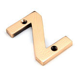 This is an image of From The Anvil - Polished Bronze Letter Z available to order from T.H Wiggans Architectural Ironmongery in Kendal, quick delivery and discounted prices.