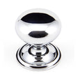 This is an image showing From The Anvil - Polished Chrome Mushroom Cabinet Knob 38mm available from T.H Wiggans Architectural Ironmongery in Kendal, quick delivery and discounted prices