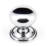 This is an image showing From The Anvil - Polished Chrome Mushroom Cabinet Knob 38mm available from T.H Wiggans Architectural Ironmongery in Kendal, quick delivery and discounted prices