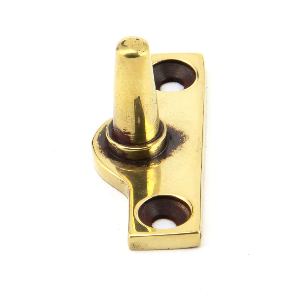 This is an image showing From The Anvil - Aged Brass Offset Stay Pin available from T.H Wiggans Architectural Ironmongery in Kendal, quick delivery and discounted prices