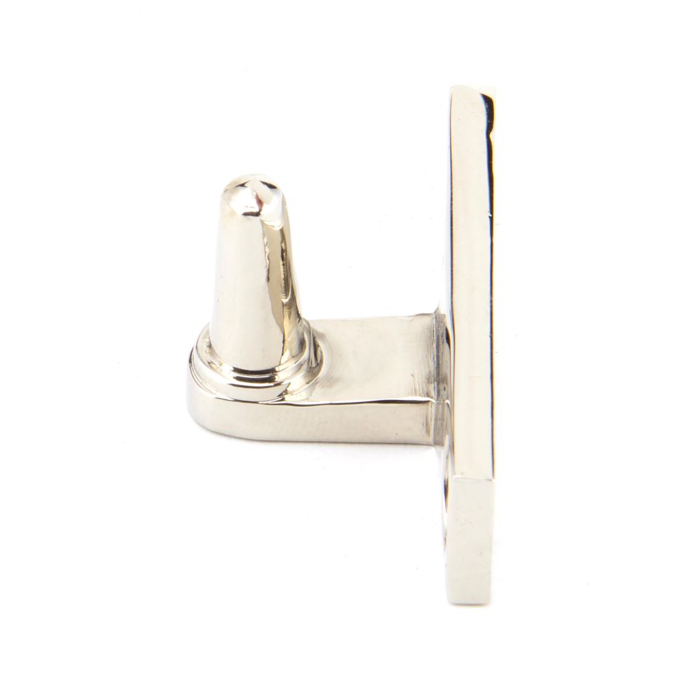 This is an image showing From The Anvil - Polished Nickel Cranked Stay Pin available from T.H Wiggans Architectural Ironmongery in Kendal, quick delivery and discounted prices