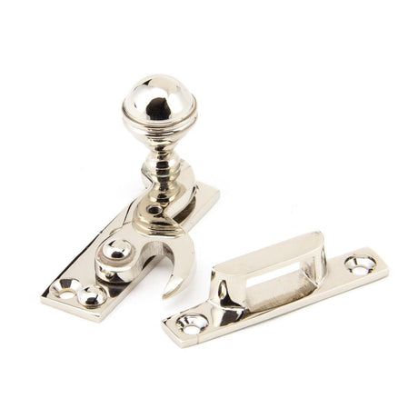 This is an image showing From The Anvil - Polished Nickel Prestbury Sash Hook Fastener available from T.H Wiggans Architectural Ironmongery in Kendal, quick delivery and discounted prices