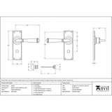 This is an image showing From The Anvil - External Beeswax Regency Lever Bathroom Set available from trade door handles, quick delivery and discounted prices