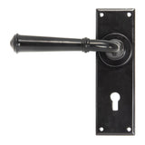 This is an image of From The Anvil - Black Regency Lever Lock Set available to order from T.H Wiggans Architectural Ironmongery in Kendal, quick delivery and discounted prices.