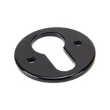 This is an image of From The Anvil - Black Regency Euro Escutcheon available to order from T.H Wiggans Architectural Ironmongery in Kendal, quick delivery and discounted prices.