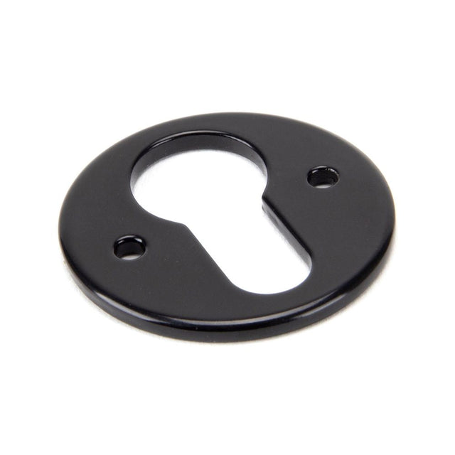 This is an image of From The Anvil - Black Regency Euro Escutcheon available to order from T.H Wiggans Architectural Ironmongery in Kendal, quick delivery and discounted prices.