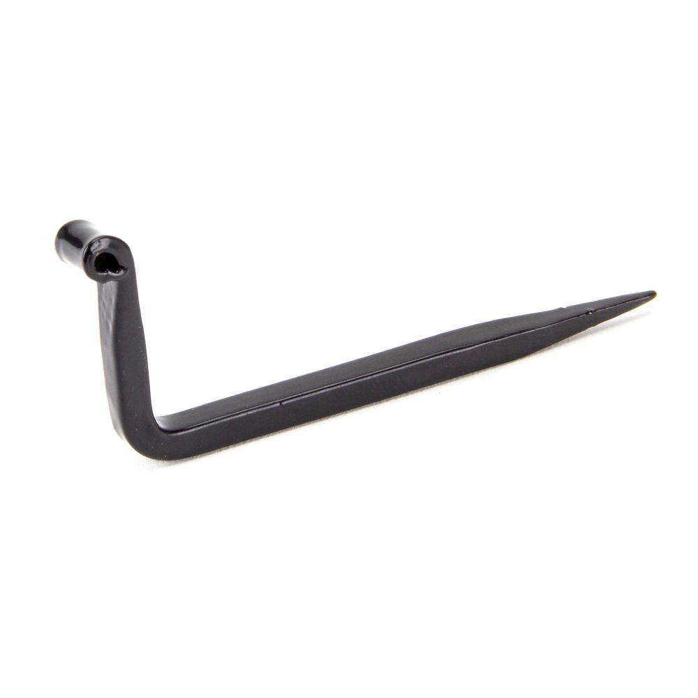 This is an image showing From The Anvil - Black L Hook - Small available from trade door handles, quick delivery and discounted prices