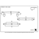 This is an image showing From The Anvil - Polished Chrome Regency Pull Handle - Small available from trade door handles, quick delivery and discounted prices