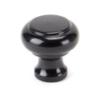 This is an image showing From The Anvil - Black Regency Cabinet Knob - Small available from T.H Wiggans Architectural Ironmongery in Kendal, quick delivery and discounted prices