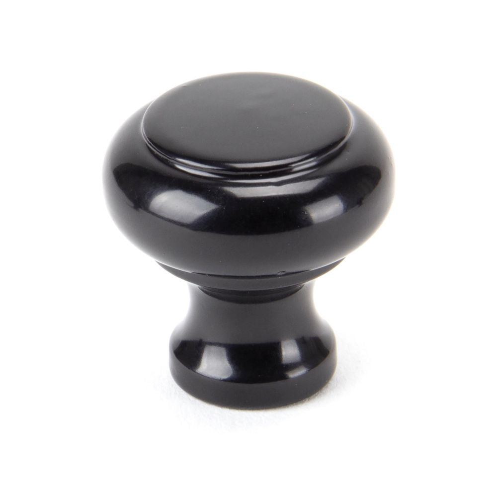 This is an image showing From The Anvil - Black Regency Cabinet Knob - Small available from T.H Wiggans Architectural Ironmongery in Kendal, quick delivery and discounted prices