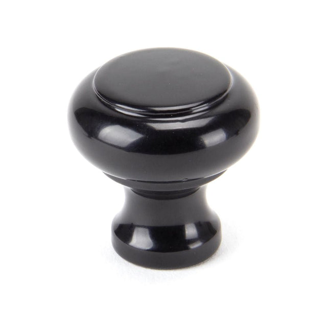 This is an image showing From The Anvil - Black Regency Cabinet Knob - Small available from T.H Wiggans Architectural Ironmongery in Kendal, quick delivery and discounted prices