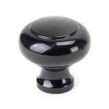 This is an image showing From The Anvil - Black Regency Cabinet Knob - Large available from T.H Wiggans Architectural Ironmongery in Kendal, quick delivery and discounted prices