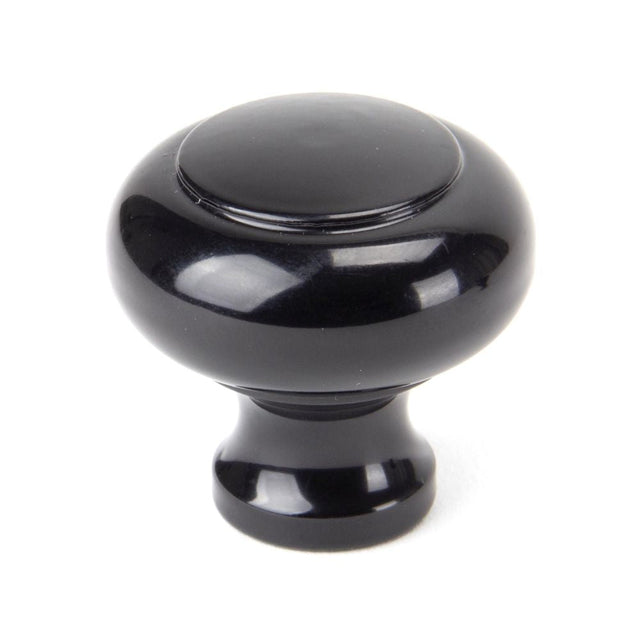 This is an image showing From The Anvil - Black Regency Cabinet Knob - Large available from T.H Wiggans Architectural Ironmongery in Kendal, quick delivery and discounted prices