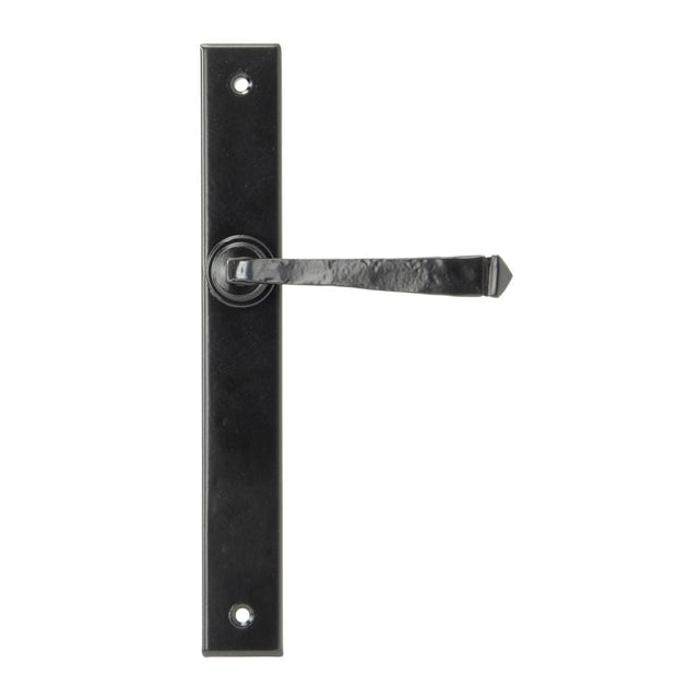 This is an image of From The Anvil - Black Avon Slimline Lever Latch Set available to order from T.H Wiggans Architectural Ironmongery in Kendal, quick delivery and discounted prices.