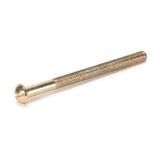 This is an image showing From The Anvil - Polished Brass SS M5 x 64mm Male Bolt (1) available from T.H Wiggans Architectural Ironmongery in Kendal, quick delivery and discounted prices