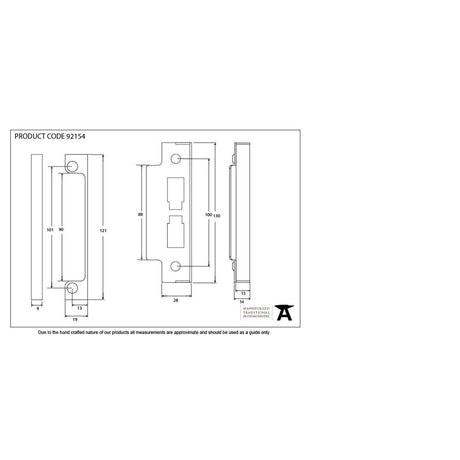 This is an image showing From The Anvil - Black Rebate Kit For 91116/91109 available from T.H Wiggans Architectural Ironmongery in Kendal, quick delivery and discounted prices