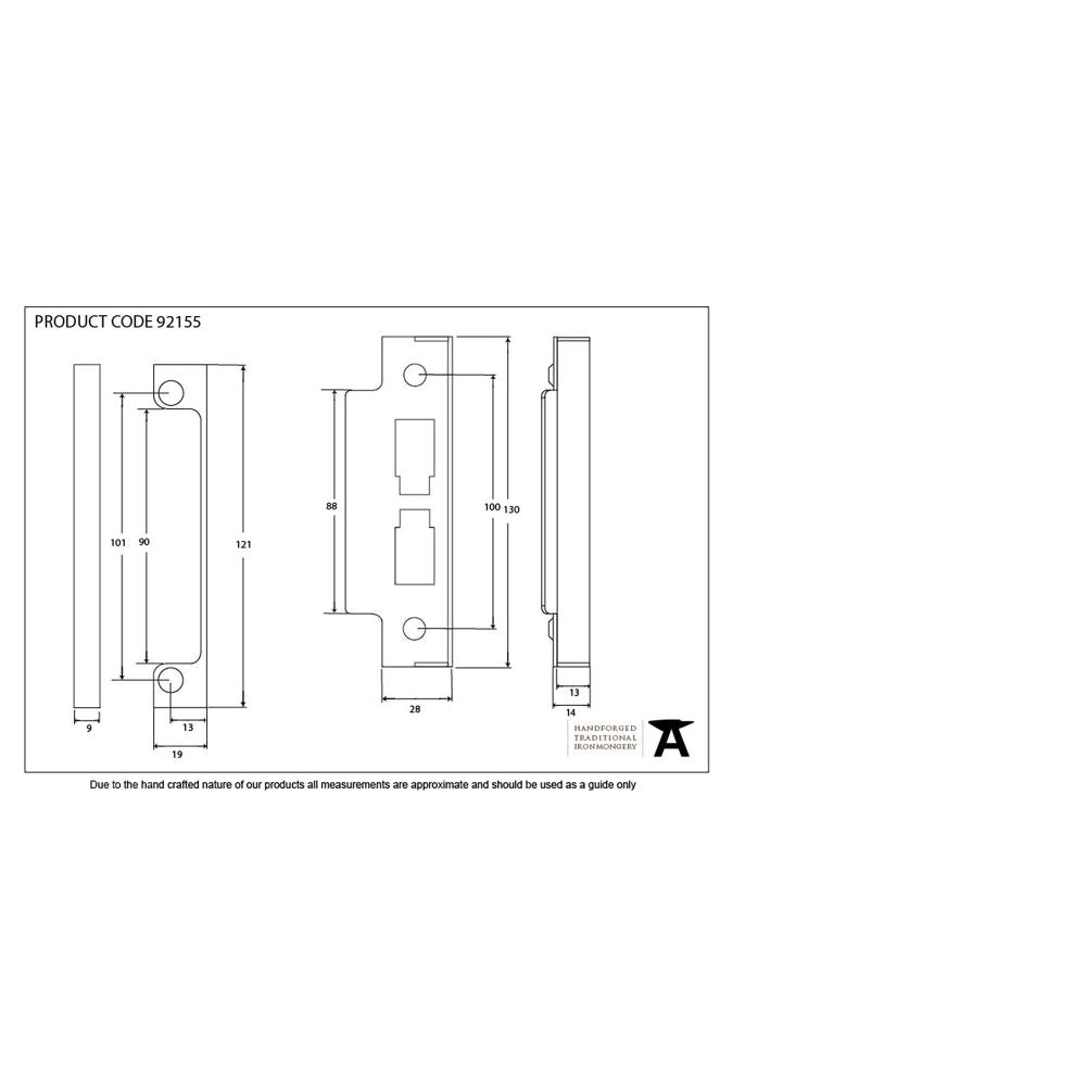 This is an image showing From The Anvil - SS Rebate Kit For 91112/91110 available from T.H Wiggans Architectural Ironmongery in Kendal, quick delivery and discounted prices
