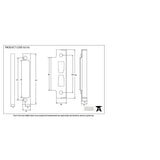 This is an image showing From The Anvil - SS Rebate Kit For 91112/91110 available from T.H Wiggans Architectural Ironmongery in Kendal, quick delivery and discounted prices
