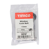 This is an image showing TIMCO Window Rack Bolts - White - 42mm - 2 Pieces Bag available from T.H Wiggans Ironmongery in Kendal, quick delivery at discounted prices.