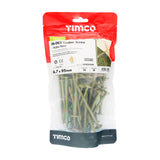 This is an image showing TIMCO Timber Screws - TX - Wafer - Exterior - Green - 6.7 x 95 - 50 Pieces TIMbag available from T.H Wiggans Ironmongery in Kendal, quick delivery at discounted prices.