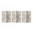 This is an image of Atlantic Ball Bearing Hinges 3" x 2.5" x 2.5mm set of 3 - Satin Nickel available to order from T.H Wiggans Architectural Ironmongery in Kendal