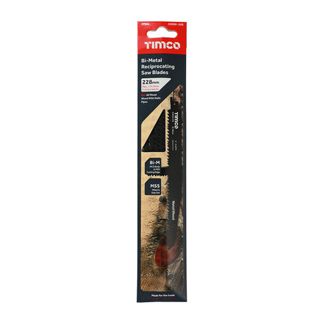 This is an image showing TIMCO Reciprocating Saw Blades - Wood with Nails Cutting - Bi-Metal - S1110VF - 5 Pieces Pack available from T.H Wiggans Ironmongery in Kendal, quick delivery at discounted prices.