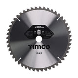 This is an image showing TIMCO -5° Circular Saw Blade - 305 x 30 x 48T - 1 Each Clamshell available from T.H Wiggans Ironmongery in Kendal, quick delivery at discounted prices.