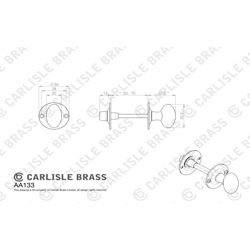 This image is a line drwaing of a Carlisle Brass - Oval Thumb Turn with Coin Release - Polished Chrome available to order from Trade Door Handles in Kendal