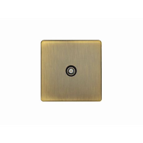 This is an image showing Eurolite Concealed 3mm TV - Antique Brass (With Black Trim) ab1tvb available to order from T.H. Wiggans Ironmongery in Kendal, quick delivery and discounted prices.