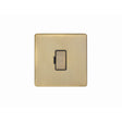 This is an image showing Eurolite Concealed 3mm Unswitched Fuse Spur - Antique Brass (With Black Trim) abuswfb available to order from T.H. Wiggans Ironmongery in Kendal, quick delivery and discounted prices.