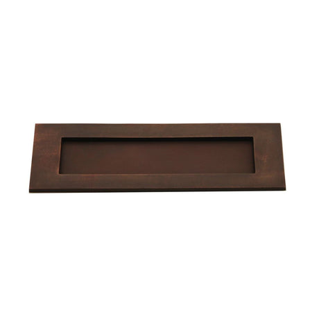 This is an image of Spira Brass - Victorian Letter Plate 250mm Aged Bronze available to order from T.H Wiggans Architectural Ironmongery in Kendal, quick delivery and discounted prices.