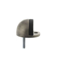 This is an image of Atlantic Half-Moon Premium Floor Mounted Door Stop - Matt Gun Metal available to order from T.H Wiggans Architectural Ironmongery in Kendal, quick delivery and discounted prices.