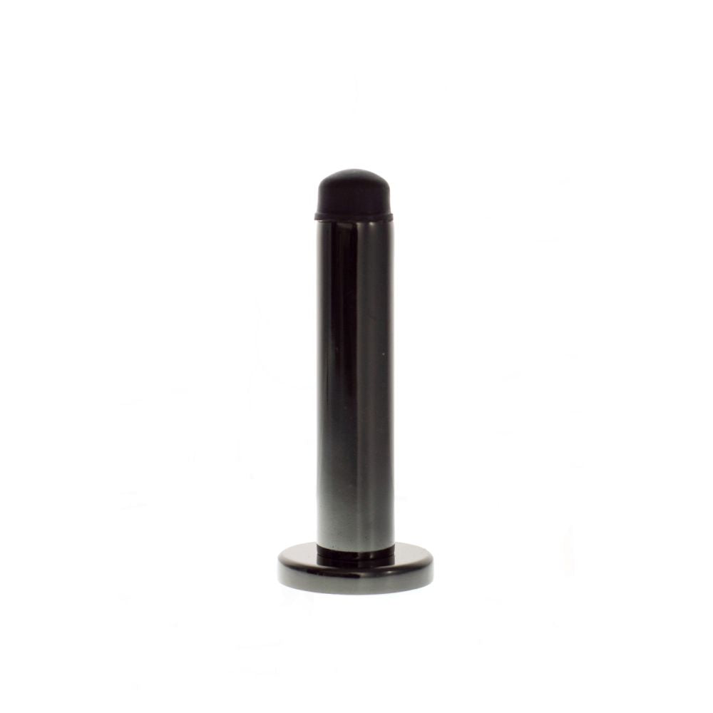 This is an image of Atlantic Premium Wall Mounted Door Stop on Concealed Fix Rose - Black Nickel available to order from T.H Wiggans Architectural Ironmongery in Kendal, quick delivery and discounted prices.