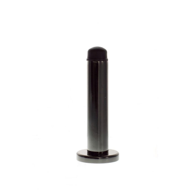This is an image of Atlantic Premium Wall Mounted Door Stop on Concealed Fix Rose - Black Nickel available to order from T.H Wiggans Architectural Ironmongery in Kendal, quick delivery and discounted prices.