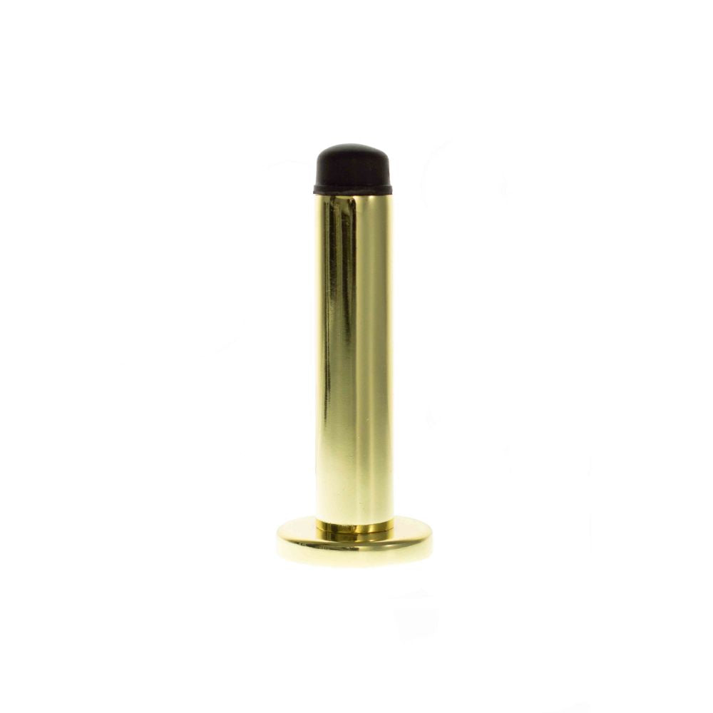 This is an image of Atlantic Premium Wall Mounted Door Stop on Concealed Fix Rose - Polished Brass available to order from T.H Wiggans Architectural Ironmongery in Kendal, quick delivery and discounted prices.