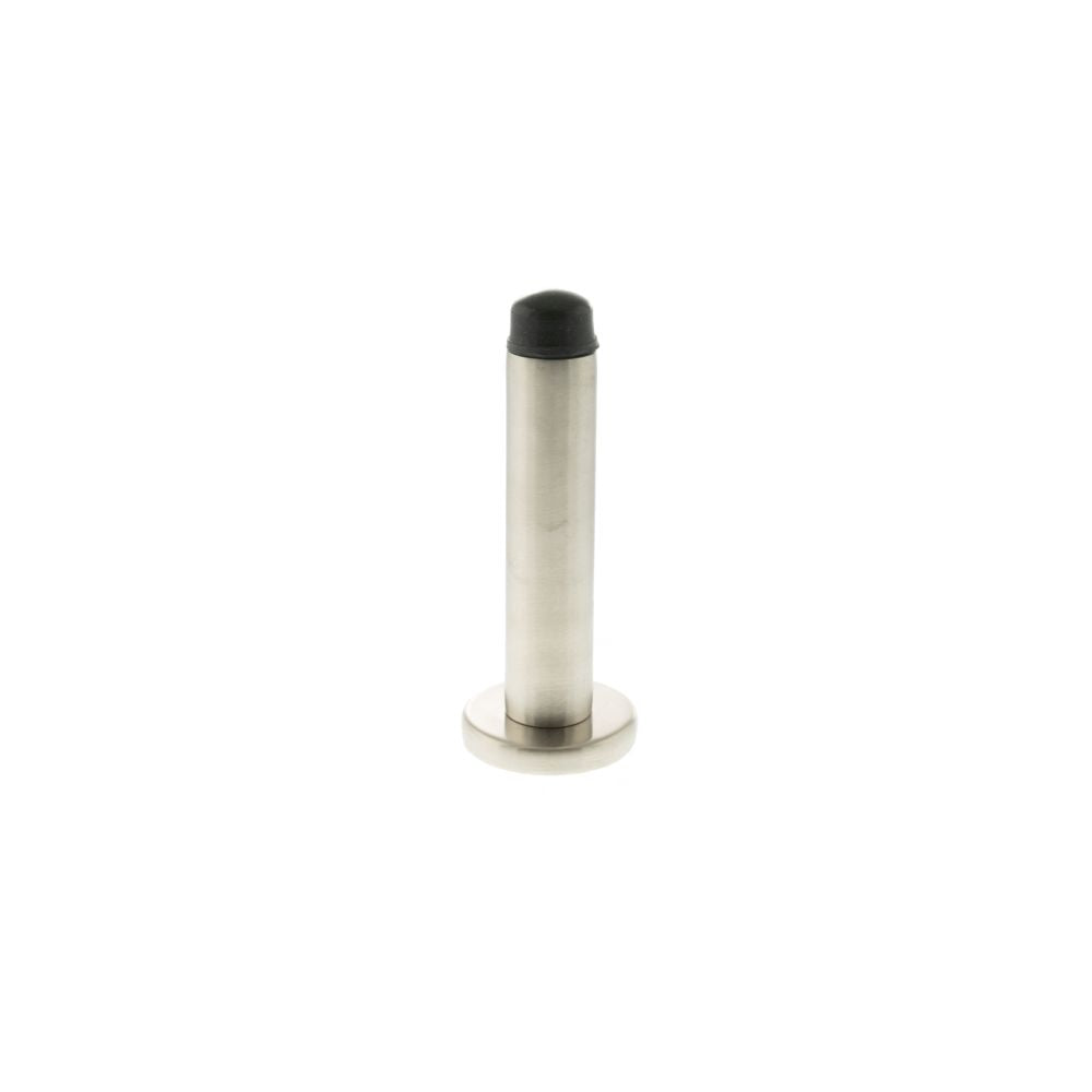 This is an image of Atlantic Premium Wall Mounted Door Stop on Concealed Fix Rose - Satin Nickel available to order from T.H Wiggans Architectural Ironmongery in Kendal, quick delivery and discounted prices.