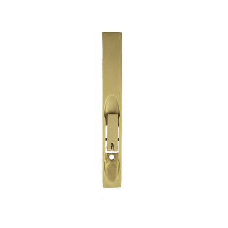 This is an image of Atlantic Lever Action Flush Bolt 150mm - Satin Brass available to order from T.H Wiggans Architectural Ironmongery in Kendal.