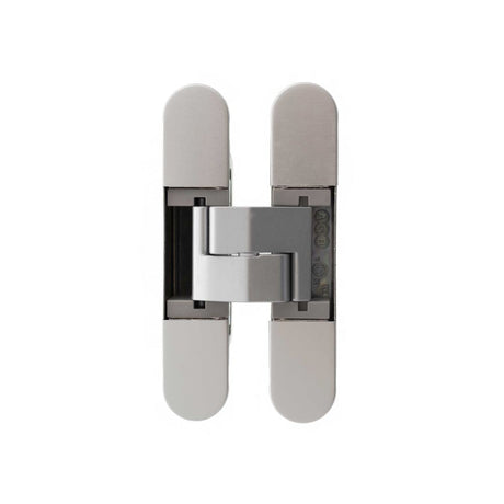 This is an image of AGB Eclipse Fire Rated Adjustable Concealed Hinge - Satin Chrome available to order from T.H Wiggans Architectural Ironmongery.