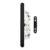 This is an image of AGB Revolution XT Magnetic Bathroom Lock 60mm backset - Matt Black available to order from T.H Wiggans Architectural Ironmongery in Kendal.
