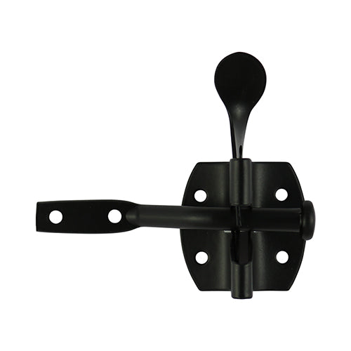 This is an image showing TIMCO Automatic Gate Latch - Black - 2" - 1 Each TIMbag available from T.H Wiggans Ironmongery in Kendal, quick delivery at discounted prices.