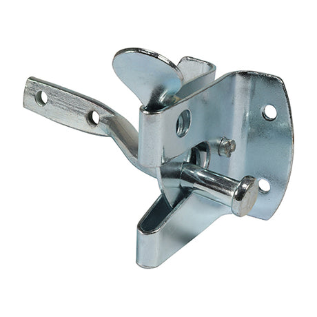 This is an image showing TIMCO Automatic Gate Latch - Zinc - 2" - 1 Each Plain Bag available from T.H Wiggans Ironmongery in Kendal, quick delivery at discounted prices.