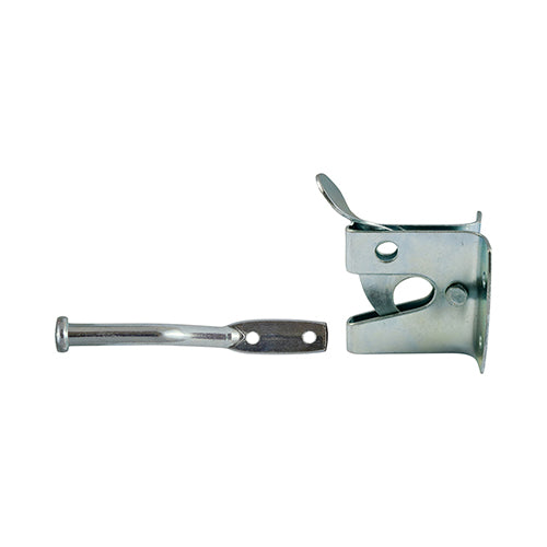 This is an image showing TIMCO Automatic Gate Latch - Zinc - 2" - 1 Each TIMbag available from T.H Wiggans Ironmongery in Kendal, quick delivery at discounted prices.