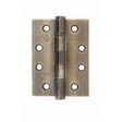 This is an image of Atlantic Ball Bearing Hinges Grade 13 Fire Rated 4" x 3" x 3mm - Antique Brass available to order from T.H Wiggans Architectural Ironmongery in Kendal