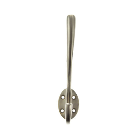 This is an image of Atlantic Traditional Hat & Coat Hook - Satin Nickel available to order from T.H Wiggans Architectural Ironmongery in Kendal.