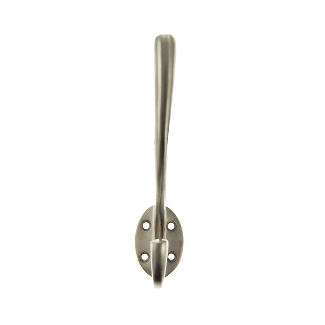 This is an image of Atlantic Traditional Hat & Coat Hook - Satin Nickel available to order from T.H Wiggans Architectural Ironmongery in Kendal.