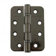 This is an image of Atlantic Radius Corner Ball Bearing Hinges 4" X 3" X 3mm - Black Nickel available to order from T.H Wiggans Architectural Ironmongery in Kendal.