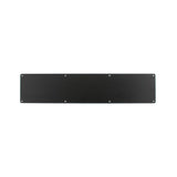 This is an image of Atlantic Kick Plate Pre drilled with screws 855mm x 150mm - Matt Black available to order from T.H Wiggans Architectural Ironmongery in Kendal, quick delivery and discounted prices.