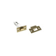 This is an image of Atlantic Heavy Duty Bolt Through Tubular Latch 4" - Satin Brass available to order from T.H Wiggans Architectural Ironmongery in Kendal.