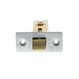 This is an image of Atlantic Fire-Rated CE Marked Bolt Through Tubular Latch 2.5" - Satin Chrome available to order from T.H Wiggans Architectural Ironmongery in Kendal.